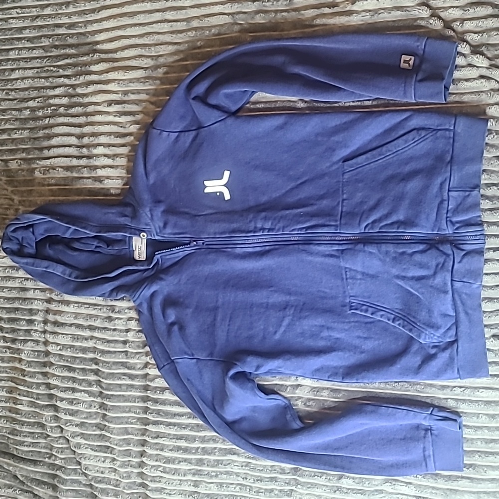 WESC Zip Up Hoodie Navy Blue Size Medium.